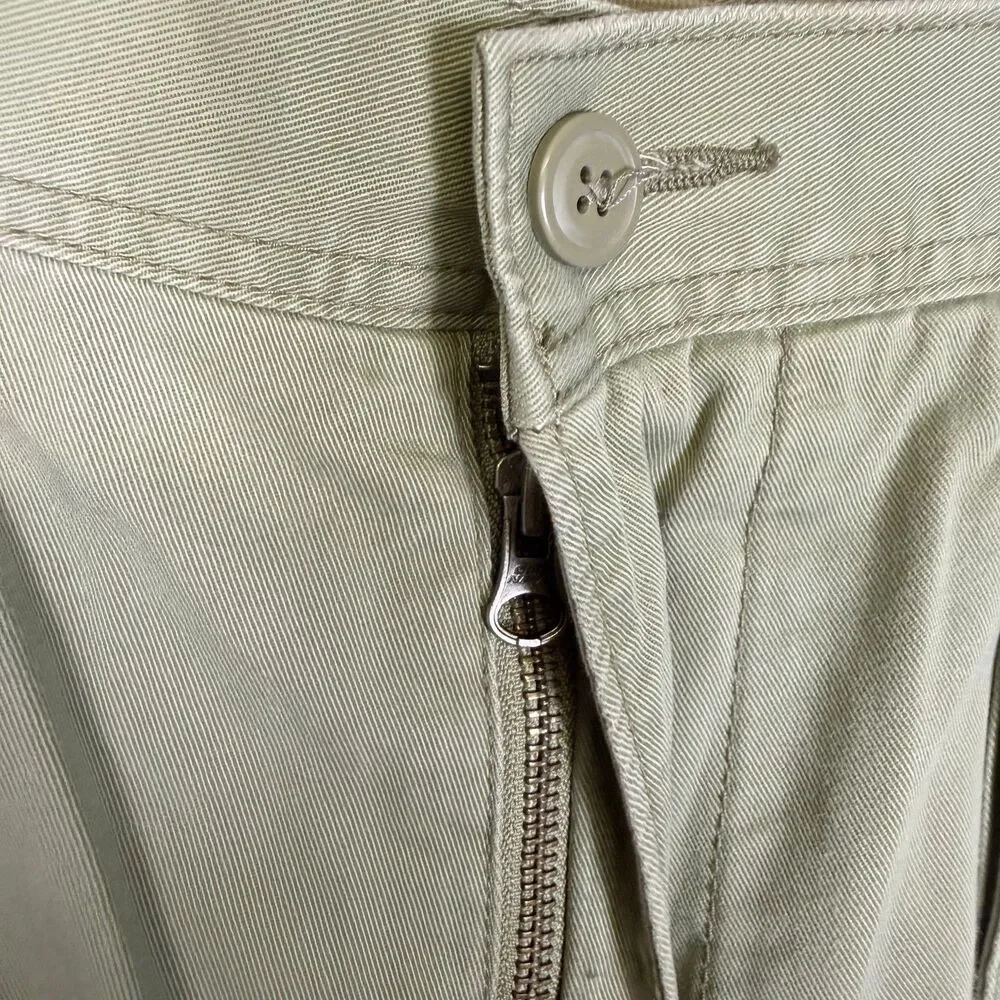 Old Navy Men's Cargo Shorts Size 36 Olive Green Flat Front Cotton Vintage Y2K